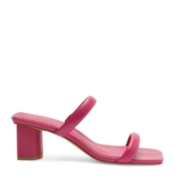 REVOLVE SCHUTZ ULLY Block Heel Sandal in Hot Pink NWOT - Picture 2 of 11